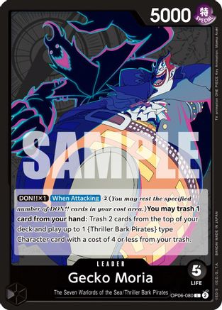 Gecko Moria (080) (OP06-080) [Wings of the Captain] - Deck Out Gaming