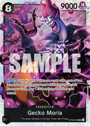 Gecko Moria (086) (OP06-086) [Wings of the Captain] Foil - Deck Out Gaming