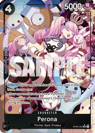 Perona (093) (Alternate Art) (OP06-093) [Wings of the Captain] Foil - Deck Out Gaming