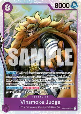 Vinsmoke Judge (OP06-062) [Wings of the Captain] Foil - Deck Out Gaming