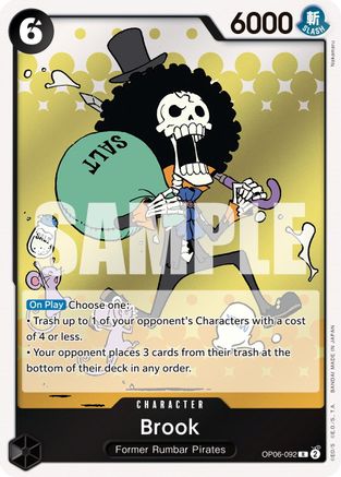 Brook (OP06-092) [Wings of the Captain] Foil - Deck Out Gaming