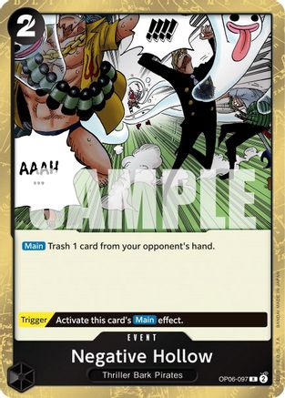 Negative Hollow (OP06-097) [Wings of the Captain] Foil - Deck Out Gaming