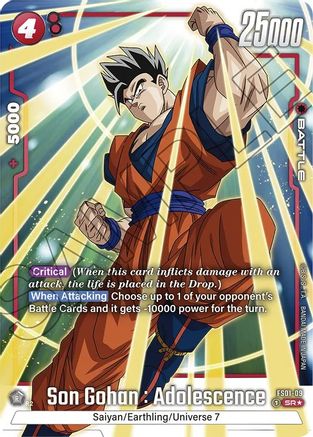 Son Gohan : Adolescence (Bonus Pack Alternate Art) (FS01-09) [Starter Deck 1: Son Goku] Foil - Deck Out Gaming