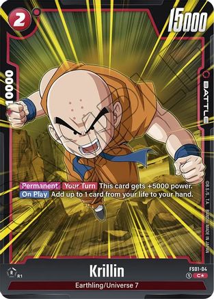 Krillin (Bonus Pack Alternate Art) (FS01-04) [Starter Deck 1: Son Goku] Foil - Deck Out Gaming