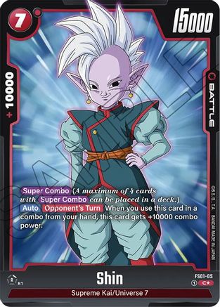 Shin (Bonus Pack Alternate Art) (FS01-05) [Starter Deck 1: Son Goku] Foil - Deck Out Gaming