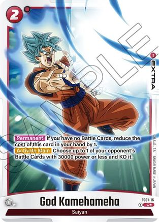 God Kamehameha (Bonus Pack Alternate Art) (FS01-16) [Starter Deck 1: Son Goku] Foil - Deck Out Gaming