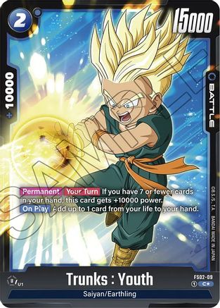 Trunks : Youth - FS02-09 (Bonus Pack Alternate Art) (FS02-09) [Starter Deck 2: Vegeta] Foil - Deck Out Gaming