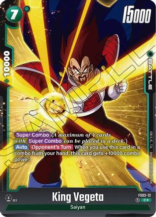 King Vegeta (Bonus Pack Alternate Art) (FS03-12) [Starter Deck 3: Broly] Foil - Deck Out Gaming