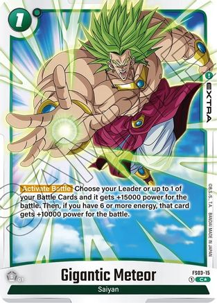 Gigantic Meteor (Bonus Pack Alternate Art) (FS03-15) [Starter Deck 3: Broly] Foil - Deck Out Gaming