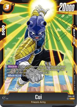 Cui (Bonus Pack Alternate Art) (FS04-02) [Starter Deck 4: Frieza] Foil - Deck Out Gaming