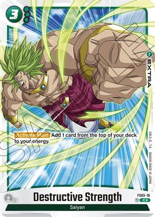 Destructive Strength (Bonus Pack Alternate Art) (FS03-16) [Starter Deck 3: Broly] Foil - Deck Out Gaming