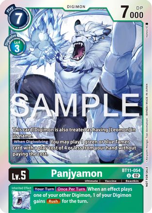 Panjyamon (Event Pack 6) (BT11-054) [Dimensional Phase] Foil - Deck Out Gaming