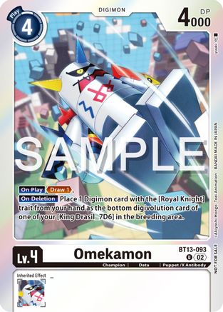 Omekamon (Event Pack 6) (BT13-093) [Versus Royal Knights] Foil - Deck Out Gaming