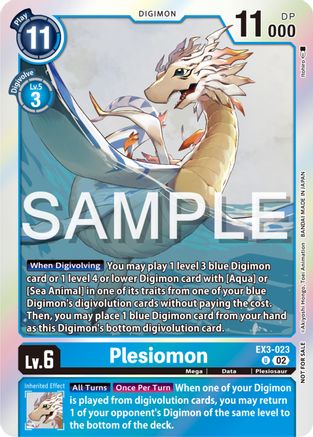 Plesiomon (Event Pack 6) (EX3-023) [Draconic Roar] Foil - Deck Out Gaming