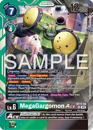 MegaGargomon ACE (ST17-08) [Starter Deck 17: Double Typhoon Advanced Deck Set] Foil - Deck Out Gaming