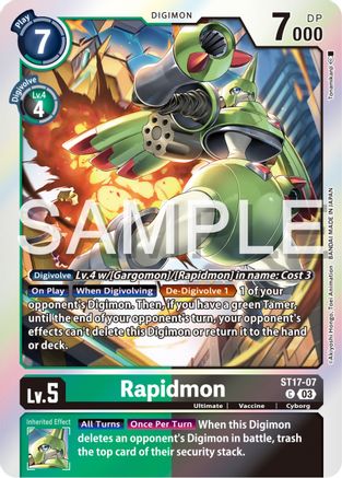 Rapidmon - ST17-07 (ST17-07) [Starter Deck 17: Double Typhoon Advanced Deck Set] Foil - Deck Out Gaming