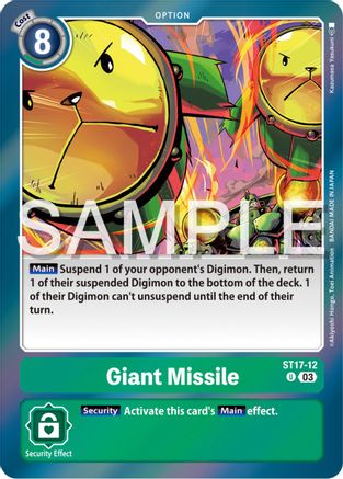 Giant Missile (ST17-12) [Starter Deck 17: Double Typhoon Advanced Deck Set] Foil - Deck Out Gaming