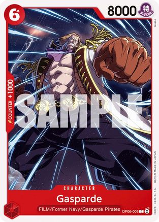 Gasparde (OP06-005) [Wings of the Captain] - Deck Out Gaming
