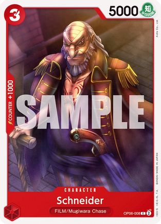 Schneider (OP06-008) [Wings of the Captain] - Deck Out Gaming