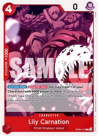 Lily Carnation (OP06-015) [Wings of the Captain] - Deck Out Gaming