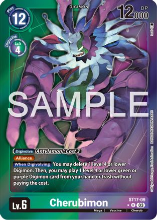 Cherubimon (Advanced Deck Set Double Typhoon Secret Pack) (ST17-09) [Starter Deck 17: Double Typhoon Advanced Deck Set] Foil - Deck Out Gaming