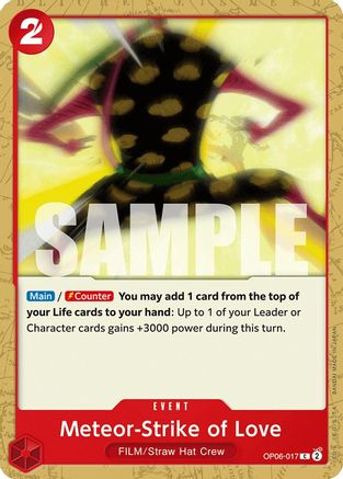 Meteor-Strike of Love (OP06-017) [Wings of the Captain] - Deck Out Gaming