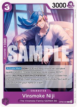 Vinsmoke Niji (064) (OP06-064) [Wings of the Captain] - Deck Out Gaming