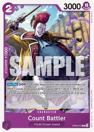 Count Battler (OP06-075) [Wings of the Captain] - Deck Out Gaming