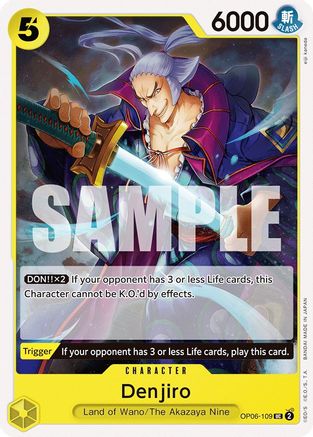 Denjiro (OP06-109) [Wings of the Captain] - Deck Out Gaming