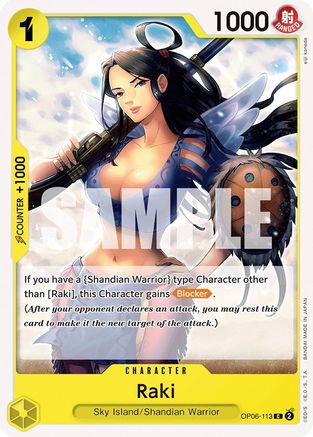 Raki (OP06-113) [Wings of the Captain] - Deck Out Gaming