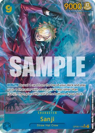 Sanji (Alternate Art) (OP06-119) [Wings of the Captain] Foil - Deck Out Gaming