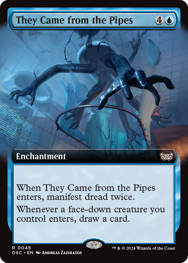 They Came from the Pipes (Extended Art) (45) [Duskmourn: House of Horror Commander] - Deck Out Gaming