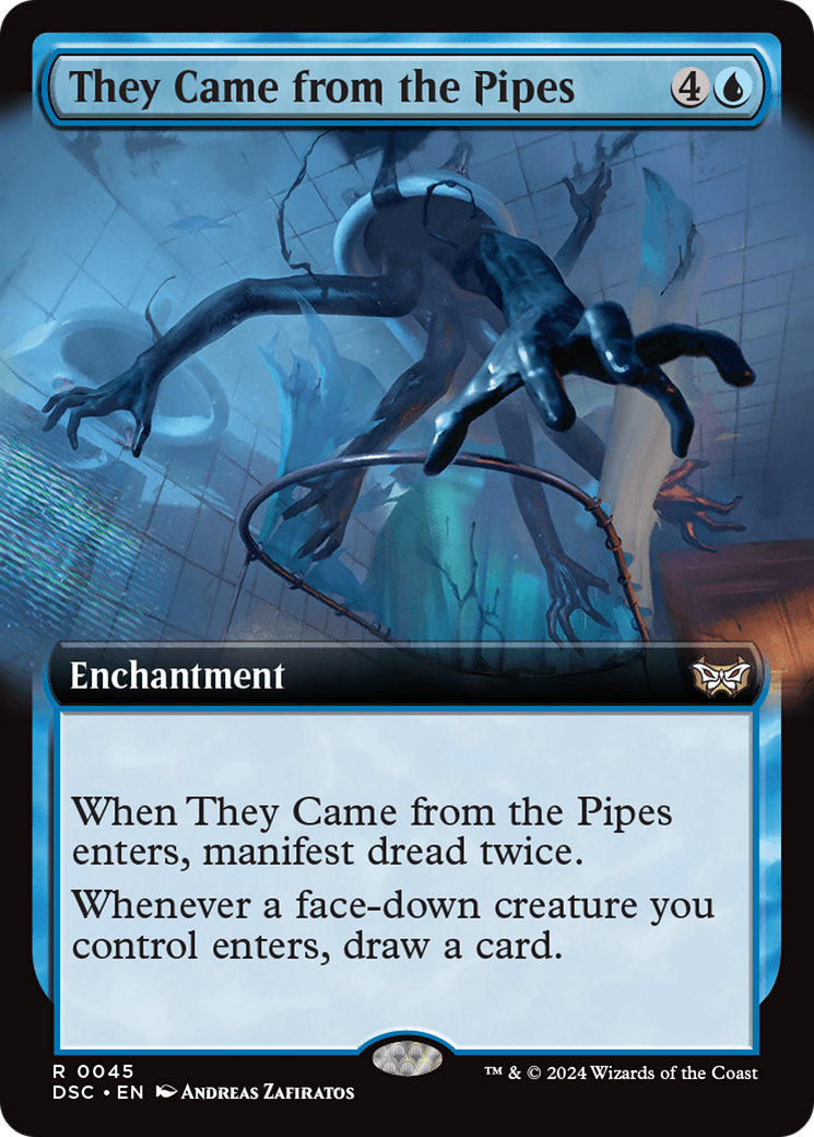 They Came from the Pipes (Extended Art) (45) [Duskmourn: House of Horror Commander] - Deck Out Gaming