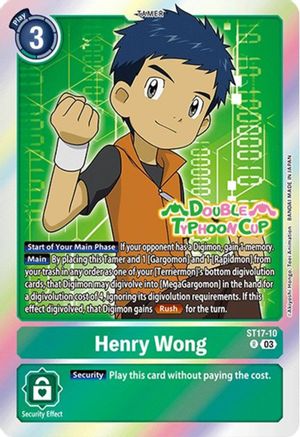 Henry Wong (ST17-10) [Starter Deck 17: Double Typhoon Advanced Deck Set Pre-Release Cards] Foil - Deck Out Gaming