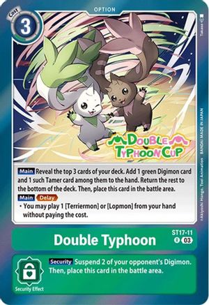 Double Typhoon (ST17-11) [Starter Deck 17: Double Typhoon Advanced Deck Set Pre-Release Cards] Foil - Deck Out Gaming