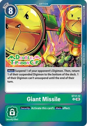 Giant Missile (ST17-12) [Starter Deck 17: Double Typhoon Advanced Deck Set Pre-Release Cards] Foil - Deck Out Gaming