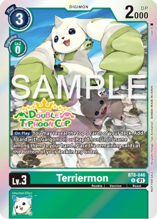 Terriermon (Double Typhoon Cup Winner) (BT8-046) [New Awakening] Foil - Deck Out Gaming