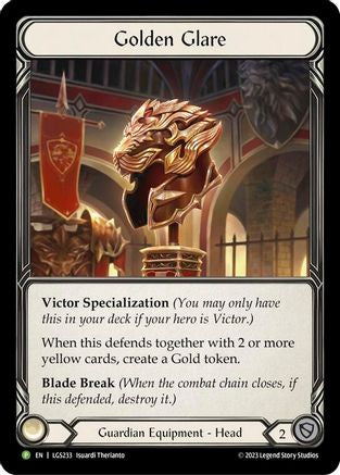 Golden Glare - LGS233 (LGS233) [Flesh and Blood: Promo Cards] Rainbow Foil - Deck Out Gaming