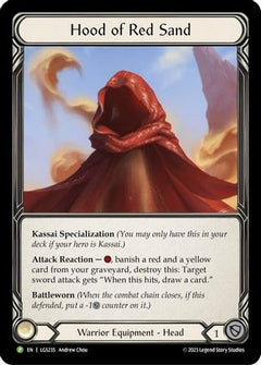 Hood of Red Sand - LGS235 (LGS235) [Flesh and Blood: Promo Cards] Rainbow Foil - Deck Out Gaming