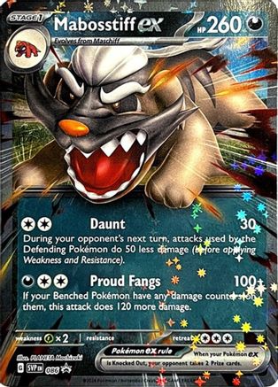 Mabosstiff ex - 086 (86) [SV: Scarlet & Violet Promo Cards] Holofoil - Deck Out Gaming