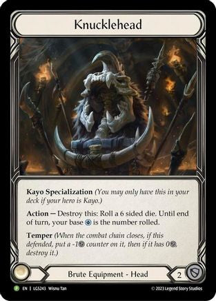 Knucklehead - LGS243 (LGS243) [Flesh and Blood: Promo Cards] Cold Foil - Deck Out Gaming