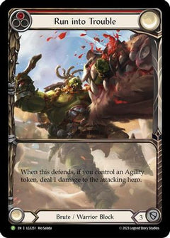 Run into Trouble - LGS251 (LGS251) [Flesh and Blood: Promo Cards] Rainbow Foil - Deck Out Gaming