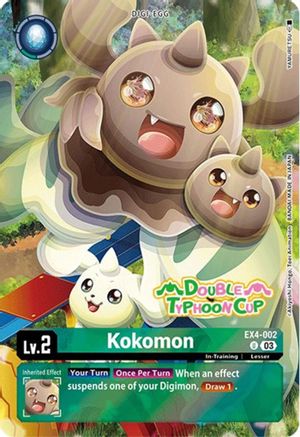 Kokomon (Bonus Pack) (EX4-002) [Starter Deck 17: Double Typhoon Advanced Deck Set Pre-Release Cards] Foil - Deck Out Gaming