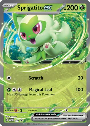 Sprigatito ex - 087 (87) [SV: Scarlet & Violet Promo Cards] Holofoil - Deck Out Gaming