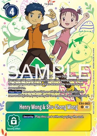 Henry Wong & Shu-Chong Wong (Spring Break Event 2024) (EX4-063) [Alternative Being Booster] Foil