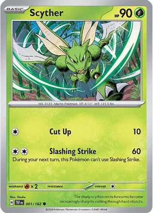 Scyther (1) [SV05: Temporal Forces] Reverse Holofoil - Deck Out Gaming