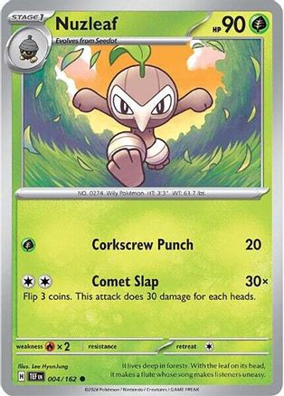Nuzleaf (4) [SV05: Temporal Forces] Reverse Holofoil - Deck Out Gaming