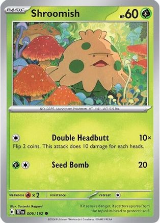 Shroomish (6) [SV05: Temporal Forces] Reverse Holofoil - Deck Out Gaming