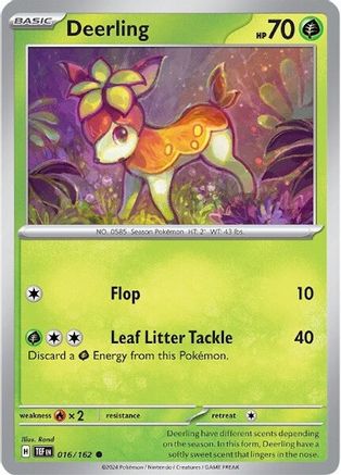 Deerling - 016/162 (16) [SV05: Temporal Forces] Reverse Holofoil - Deck Out Gaming