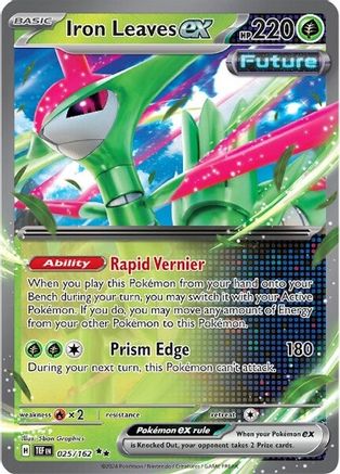 Iron Leaves ex - 025/162 (25) [SV05: Temporal Forces] Holofoil - Deck Out Gaming